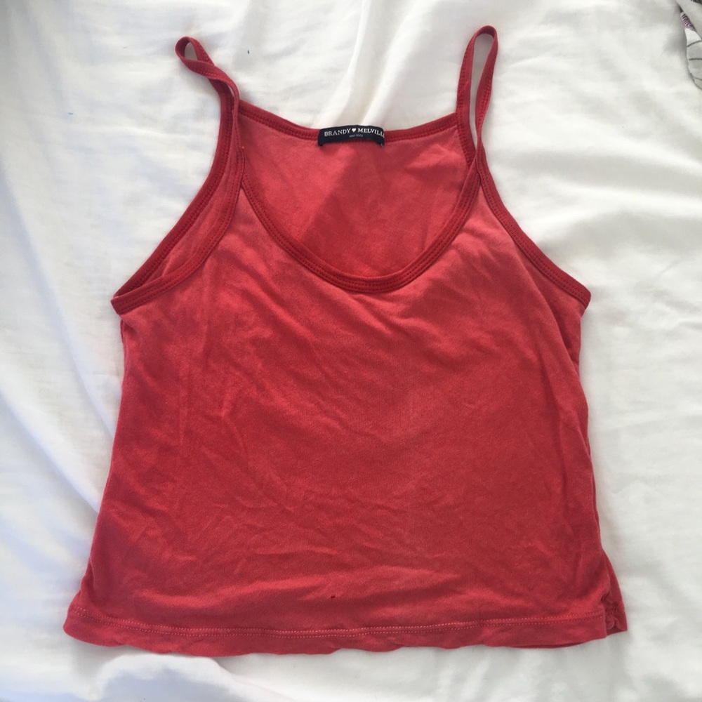 red brandy melville tank top